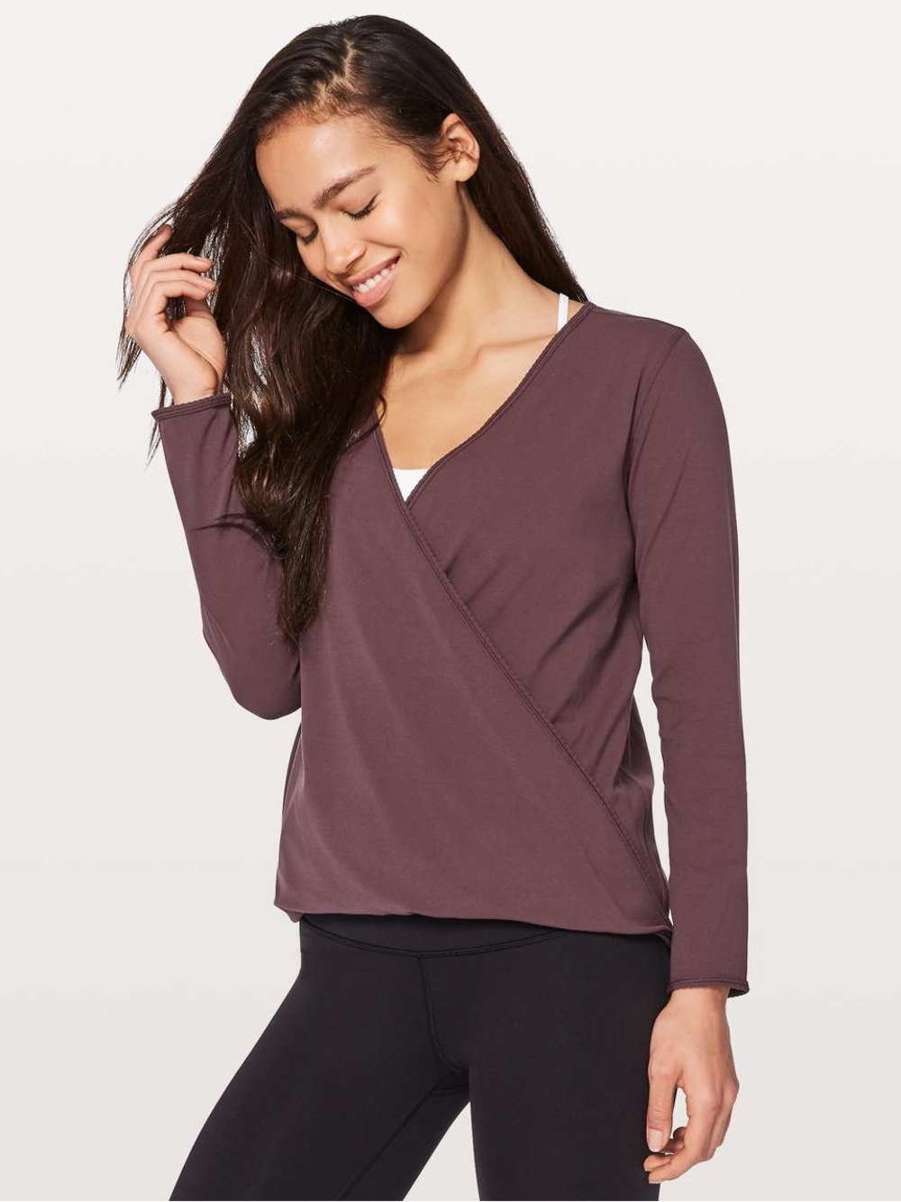 Lululemon Women’s Full Freedom Long Sleeve - Black Cherry